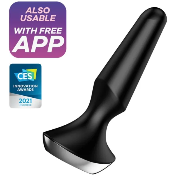 satisfyer - plug ilicious 2 plug vibrador negro imagen 1 | karma sex & shop