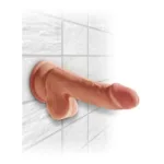 king cock - plus 3d dildo con testículos 17 cm imagen 6 | karma sex & shop