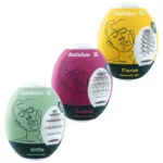 satisfyer - 3 huevos masturbadores riffle, bubble & fierce imagen 1 | karma sex