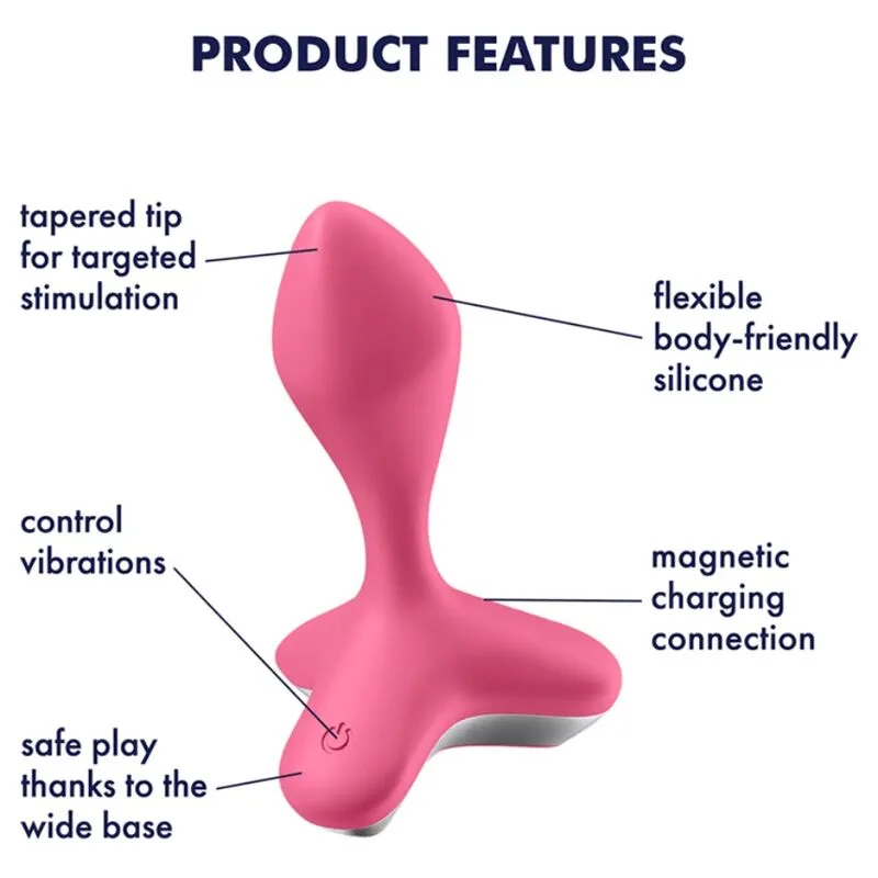 satisfyer - game changer plug vibrador rosa imagen 4 | karma sex & shop