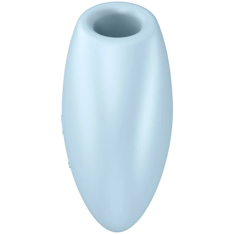 satisfyer - cutie heart estimulador y vibrador azul imagen 3 | karma sex & shop