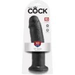 king cock - 10 pene negro 25 cm imagen 1 | karma sex & shop