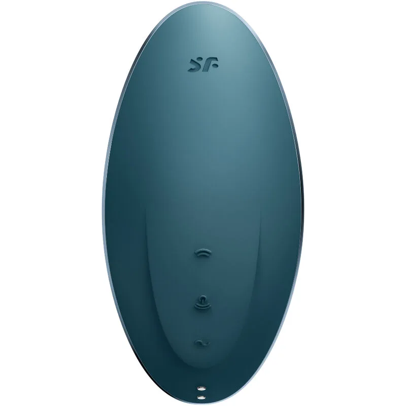 satisfyer - vulva lover 1 estimulador y vibrador azul imagen 3 | karma sex & shop