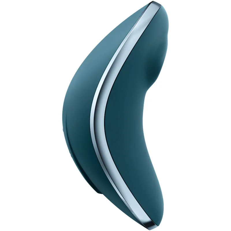 satisfyer - vulva lover 1 estimulador y vibrador azul imagen 2 | karma sex & shop
