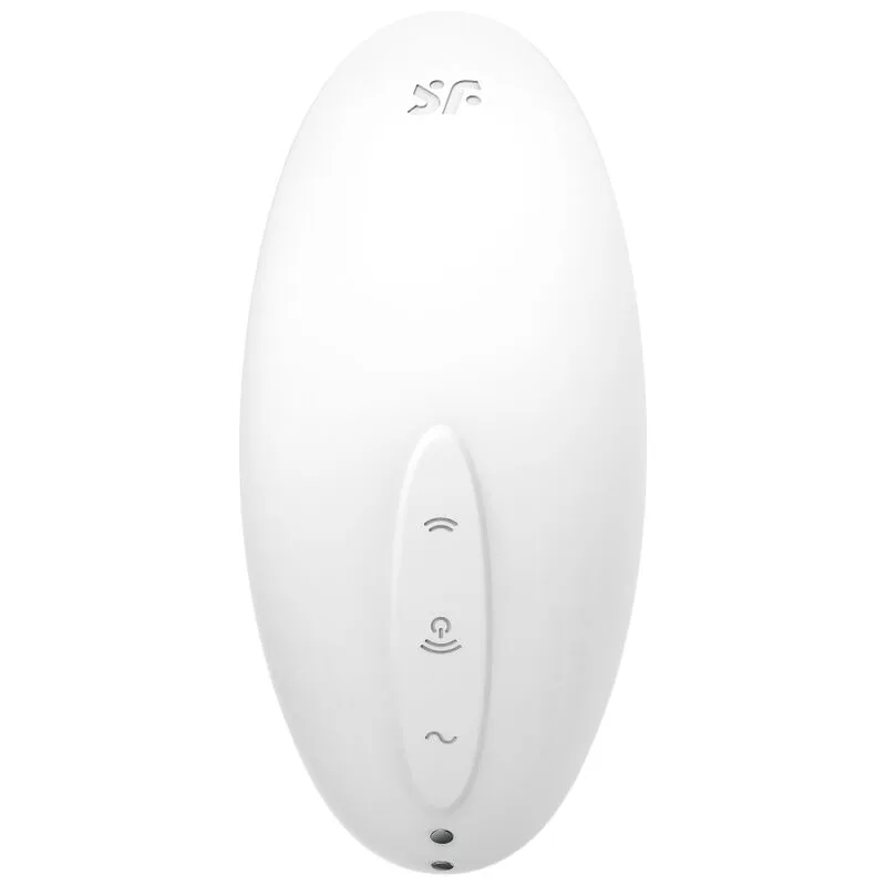 satisfyer - vulva lover 2 estimulador y vibrador blanco imagen 3 | karma sex & shop