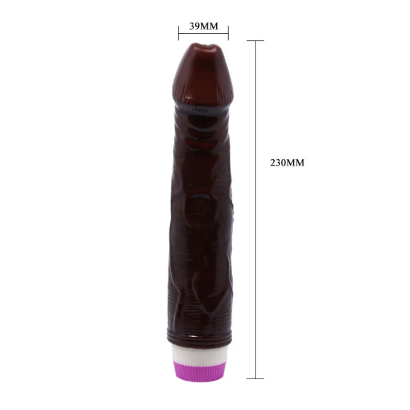 baile - waves of pleasure vibrador 23 cm marrón imagen 3 | karma sex & shop