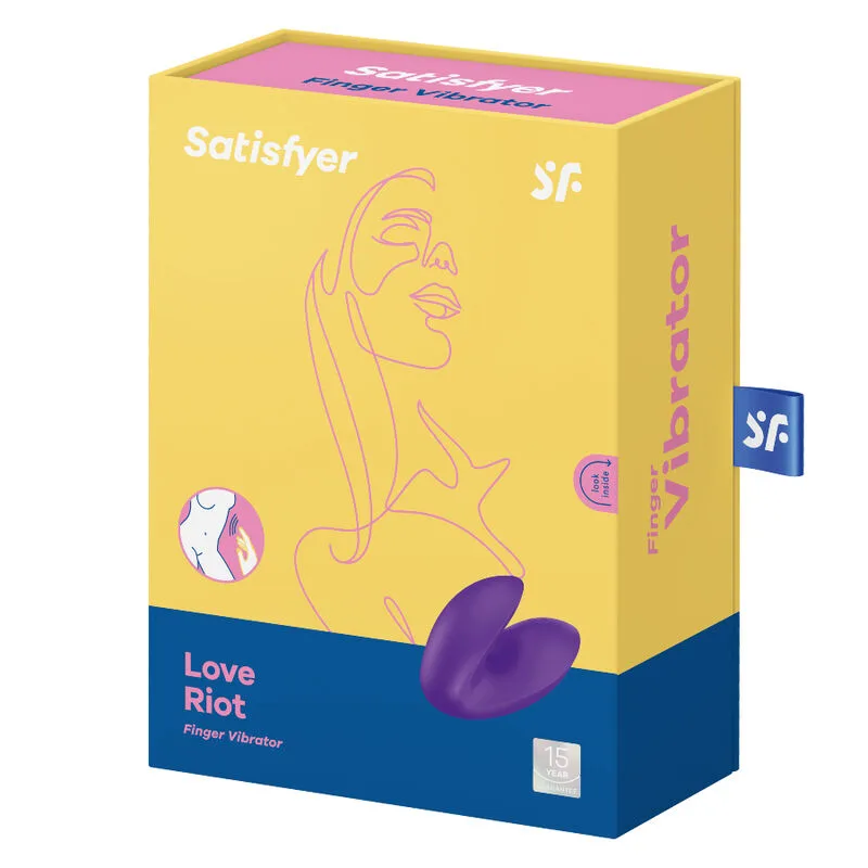 satisfyer - love riot vibrador dedal morado imagen 4 | karma sex & shop