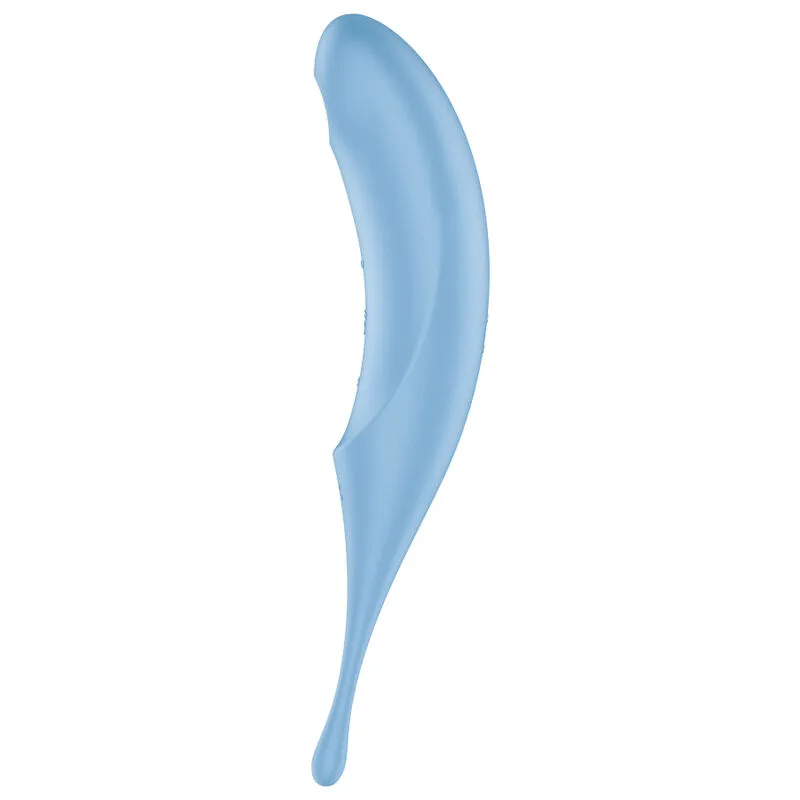 satisfyer - twirling pro estimulador y vibrador azul imagen 3 | karma sex & shop