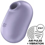 satisfyer - pro to go 2 estimulador y vibrador doble violeta imagen 1 | karma sex