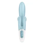 satisfyer - touch me vibrador rabbit azul imagen 4 | karma sex