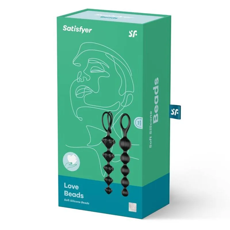 satisfyer - love beads negro imagen 5 | karma sex & shop