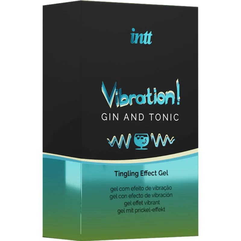 intt - potente estimulante íntimo gel vibrador liquido gin & tonic 15ml imagen 3 | karma sex & shop