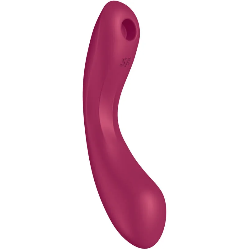 satisfyer - curve trinity 1 air pulse vibration rojo imagen 2 | karma sex & shop
