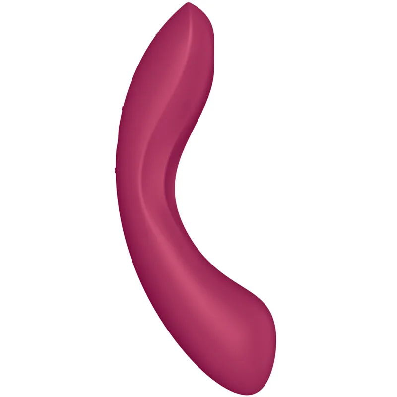 satisfyer - curve trinity 1 air pulse vibration rojo imagen 7 | karma sex & shop