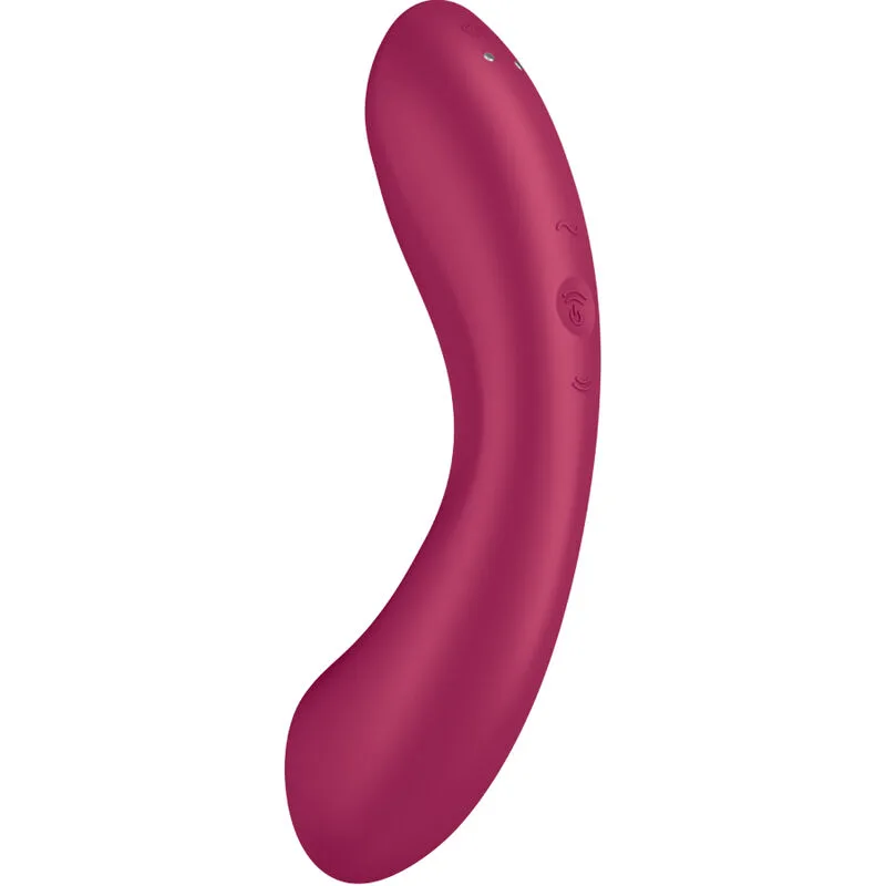 satisfyer - curve trinity 1 air pulse vibration rojo imagen 8 | karma sex & shop