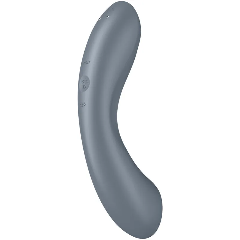 satisfyer - curve trinity 1 air pulse vibration gris imagen 5 | karma sex & shop