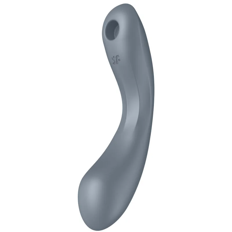 satisfyer - curve trinity 1 air pulse vibration gris imagen 3 | karma sex & shop