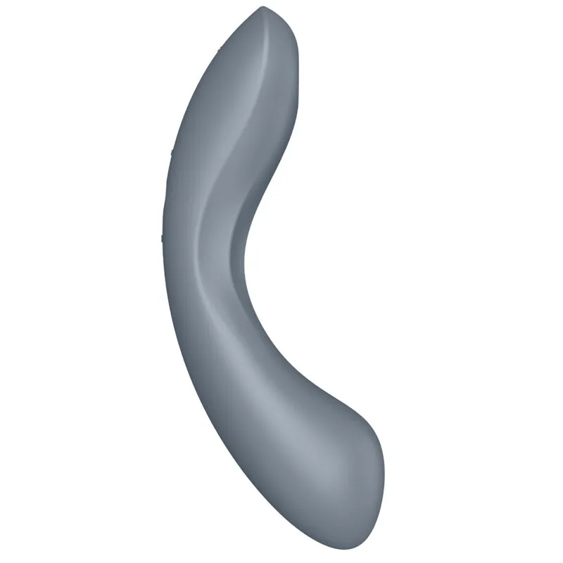 satisfyer - curve trinity 1 air pulse vibration gris imagen 7 | karma sex & shop