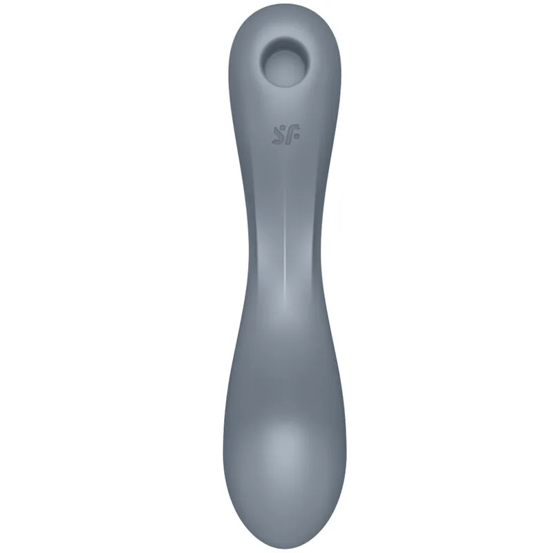 satisfyer - curve trinity 1 air pulse vibration gris imagen 4 | karma sex & shop