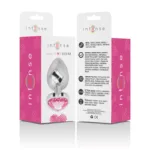 intense - plug anal metal aluminio corazón rosa talla m imagen 6 | karma sex & shop