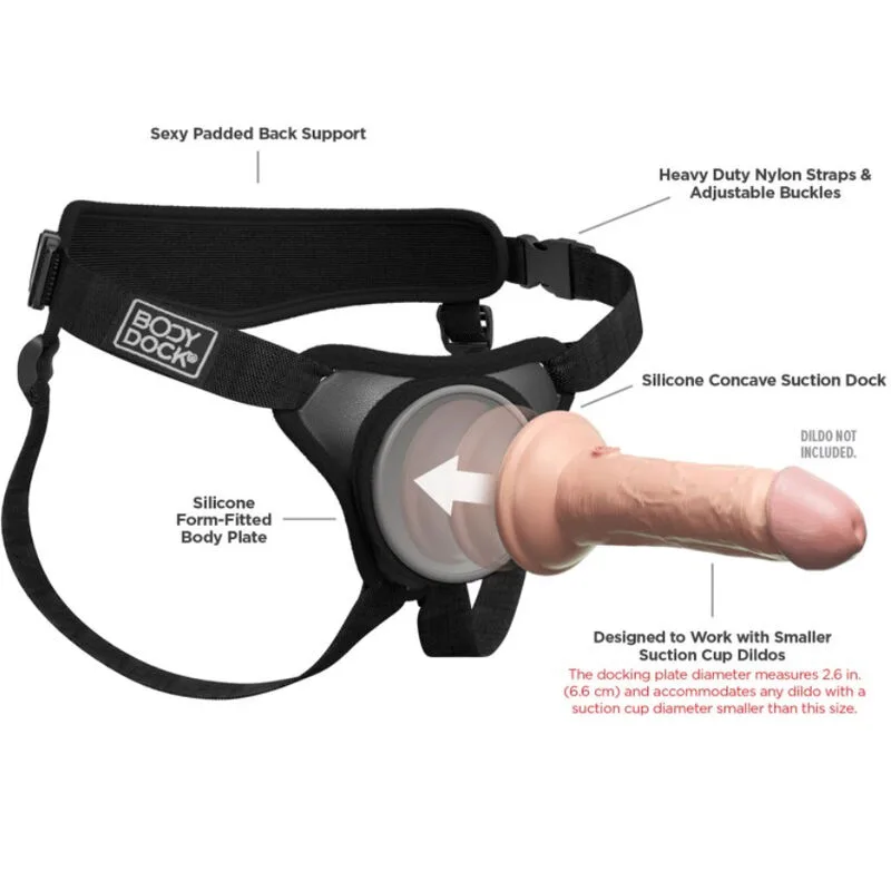 pipedreams - body dock élite mini harness imagen 5 | karma sex & shop