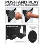 pipedreams - body dock g-spot pro harness imagen 4 | karma sex