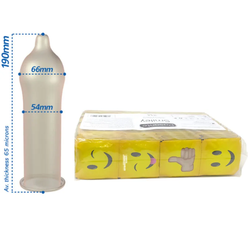 pasante - preservativo smiley bolsa 144 unidades imagen 2 | karma sex & shop