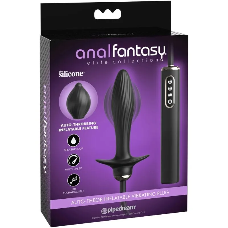 anal fantasy elite collection - plug inflable & vibrador auto-throb imagen 7 | karma sex & shop