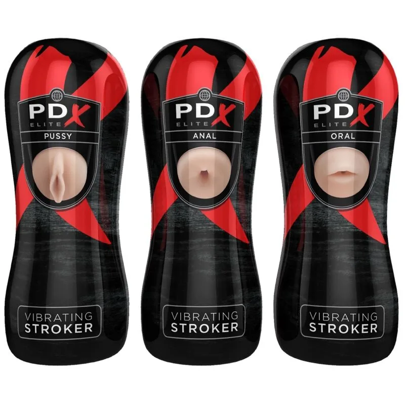 pdx elite - set masturbador stroker 12 unidades: 6x vagina, 3x ano, 3x boca imagen 2 | karma sex & shop