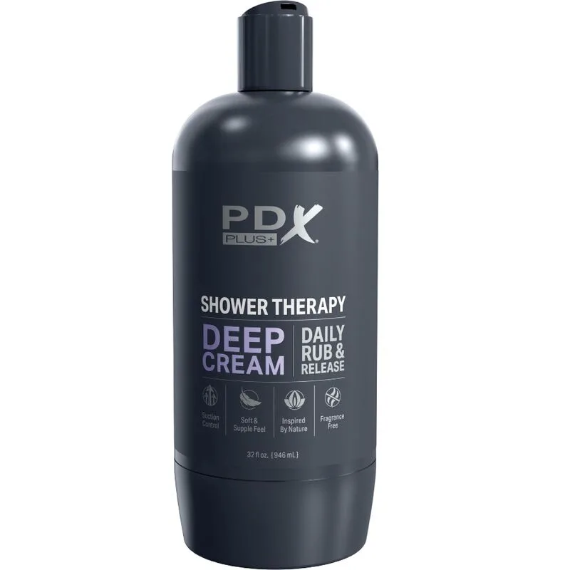 pdx plus - masturbador stroker diseño discreto de bote champu deep cream imagen 4 | karma sex & shop