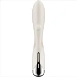 satisfyer - spinning rabbit 1 estimulacion clitoris y punto g beige imagen 2 | karma sex
