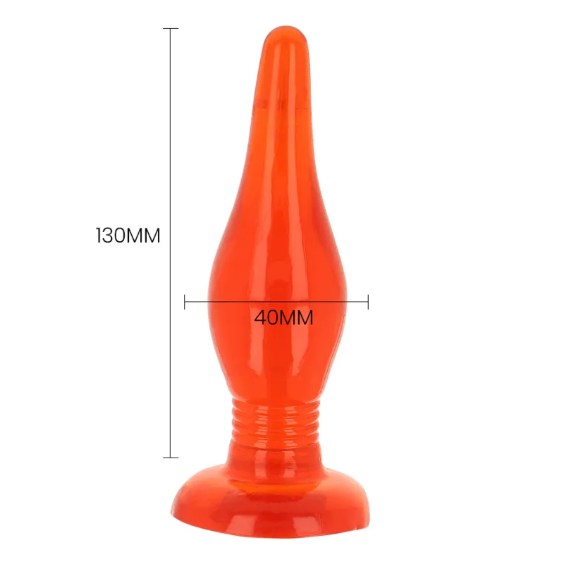 baile - plug anal tacto suave rojo 14.2 cm imagen 5 | karma sex & shop