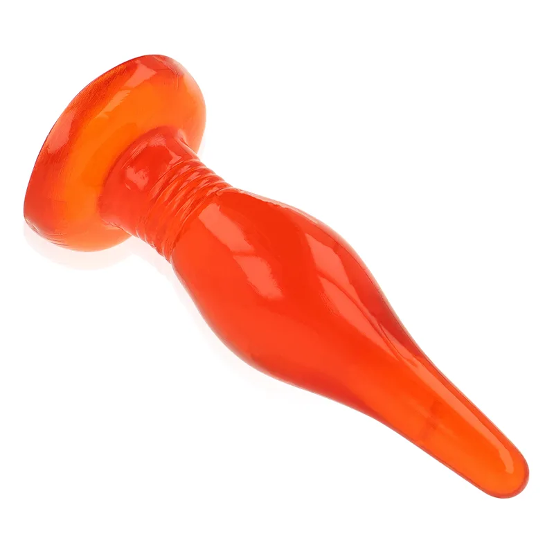 baile - plug anal tacto suave rojo 14.2 cm imagen 2 | karma sex & shop