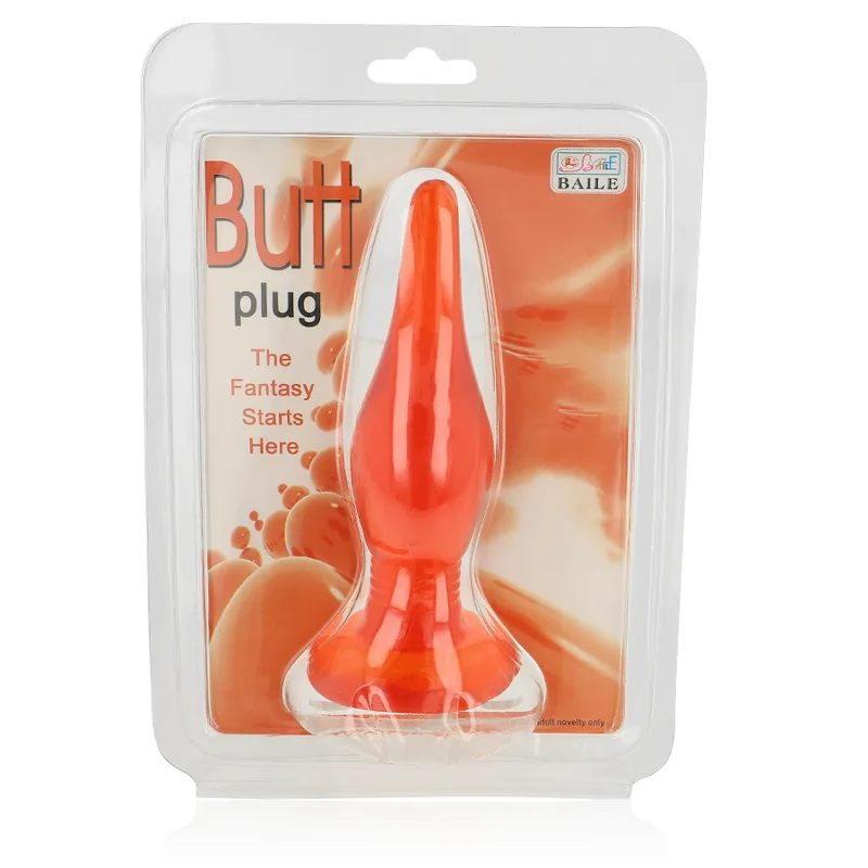 baile - plug anal tacto suave rojo 14.2 cm imagen 6 | karma sex & shop