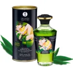 shunga - aceite masaje efecto calor te verde orgánico 100 ml imagen 1 | karma sex & shop