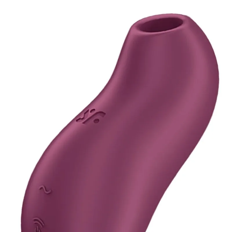 satisfyer - pocket pro 1 estimulador clítoris granate imagen 2 | karma sex & shop