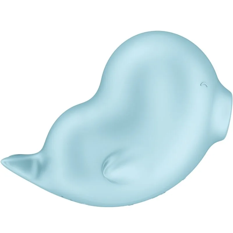 satisfyer - sassy seal estimulador & vibrador azul imagen 2 | karma sex & shop