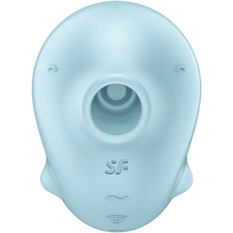 satisfyer - sassy seal estimulador & vibrador azul imagen 4 | karma sex & shop