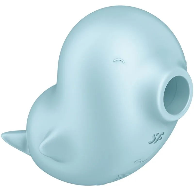 satisfyer - sassy seal estimulador & vibrador azul imagen 5 | karma sex & shop