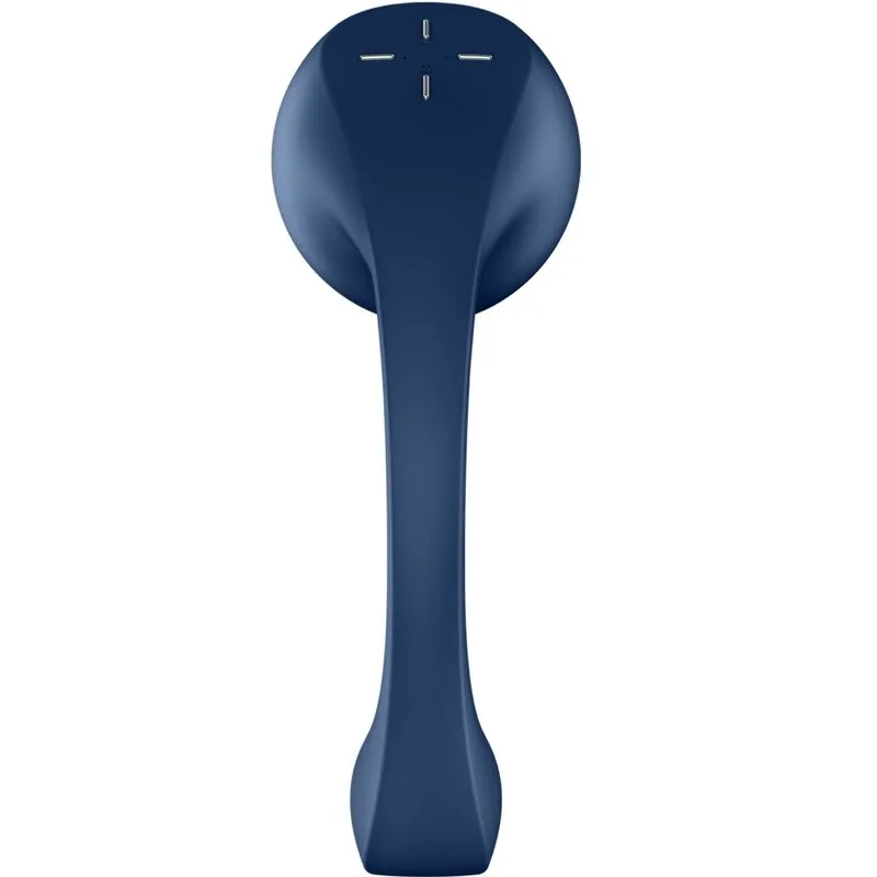 satisfyer - pro+ wave 4 estimulador punto g & air pulse aplicación gratuita azul oscuro imagen 4 | karma sex & shop