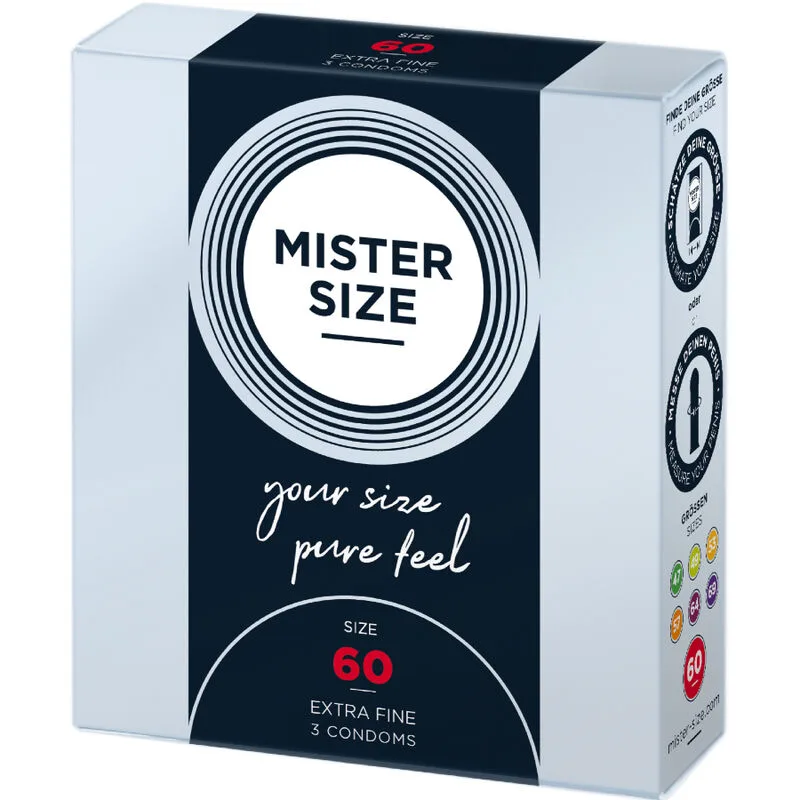 mister size - preservativos talla xl 60 mm (3 unidades) imagen 2 | karma sex & shop