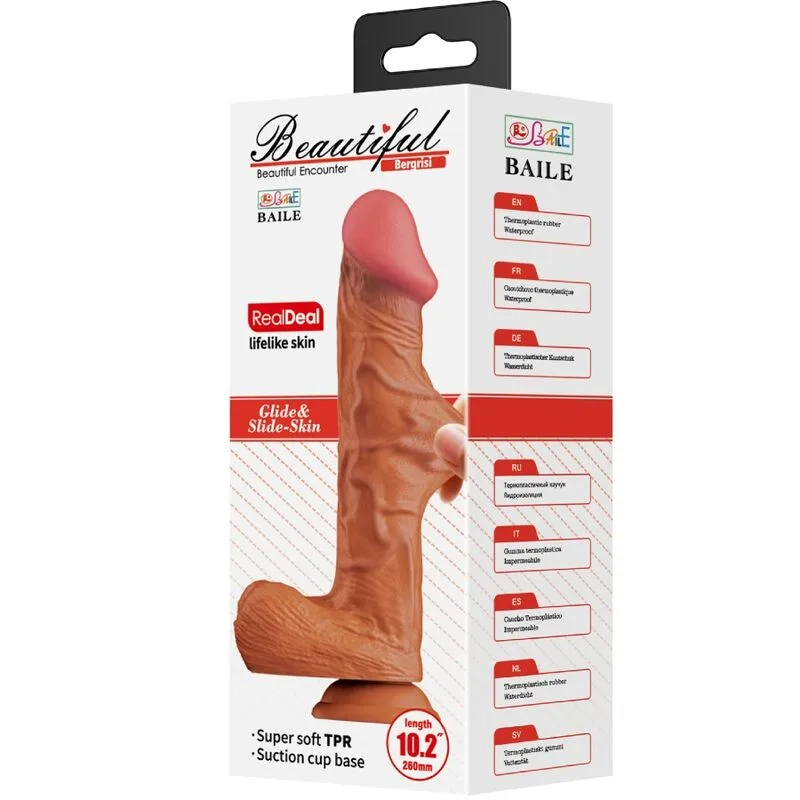 baile - bergrisi dildo realístico 26 cm natural imagen 6 | karma sex & shop