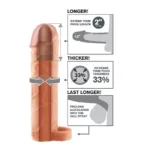 fantasy x- tensions - perfect 2 extension pene con correa imagen 2 | karma sex & shop