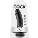 king cock - 8 pene negro 20.3 cm imagen 1 | karma sex & shop