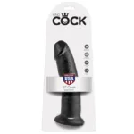 king cock - 9 pene negro 22.9 cm imagen 1 | karma sex & shop