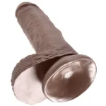 king cock - 7 pene realístico marrón 17.8 cm imagen 5 | karma sex & shop