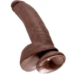 king cock - 9 pene realístico marrón 22.9 cm imagen 5 | karma sex & shop