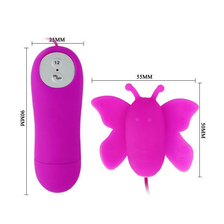 baile - estimulador de clítoris mariposa love eggs 12 velocidades lila control remoto imagen 4 | karma sex & shop