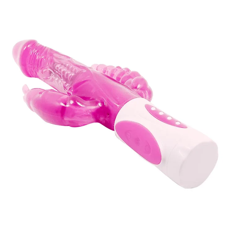 baile - pretty bunny triple vibrador rotador imagen 4 | karma sex & shop