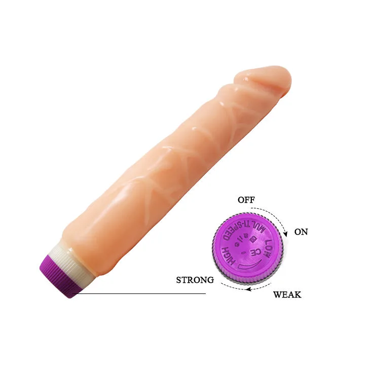 baile - waves of pleasure realistic vibrating 25.5 cm imagen 6 | karma sex & shop